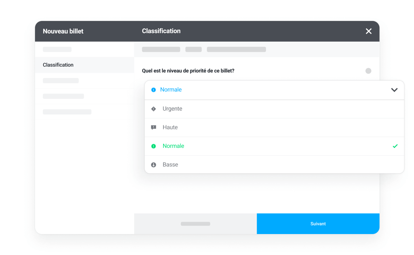 Effectuez la classification