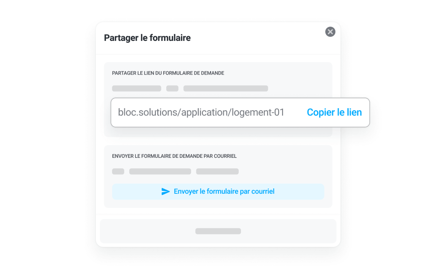 Share the link to the form.